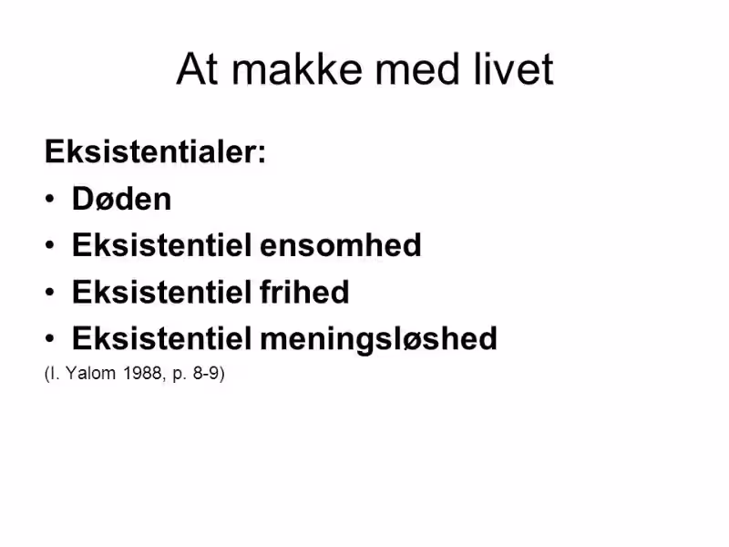 Eksistentiel Frihed: At skabe et meningsfuldt liv Eksistentiel Frihed: At skabe et meningsfuldt liv